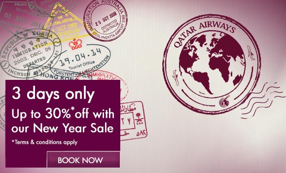 Qatar Airways new year sale